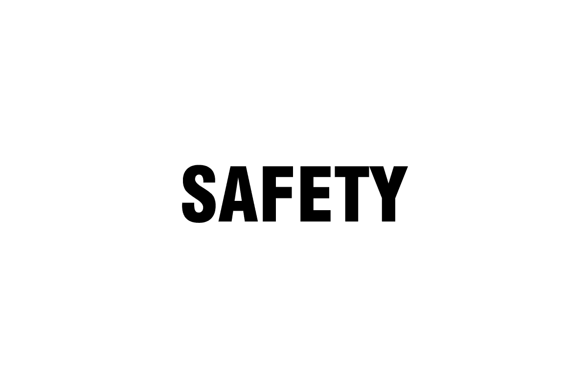 Graphic reads 'Safety' and an upwards arrow